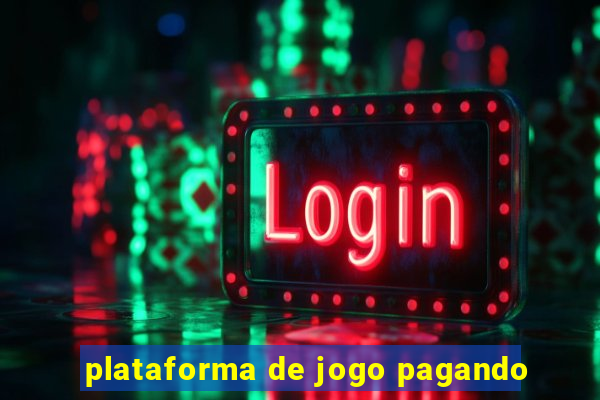 plataforma de jogo pagando