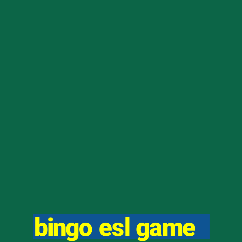 bingo esl game