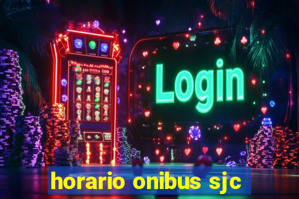 horario onibus sjc