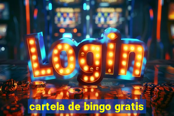 cartela de bingo gratis