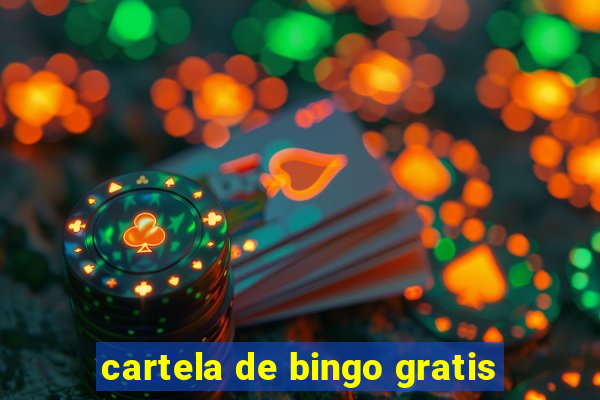 cartela de bingo gratis