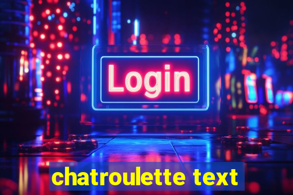 chatroulette text