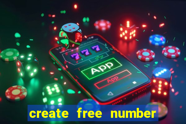 create free number bingo card