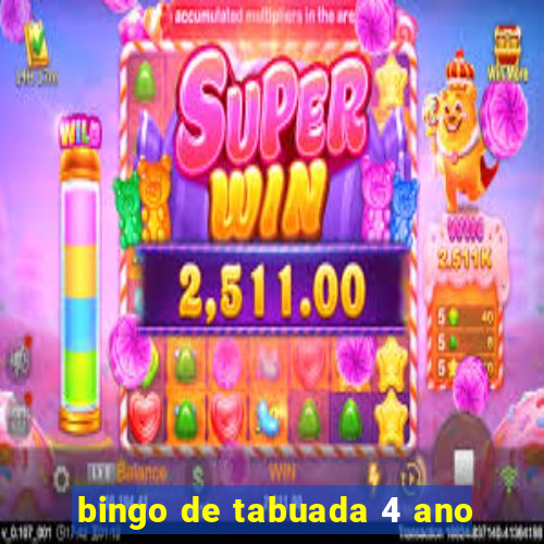 bingo de tabuada 4 ano