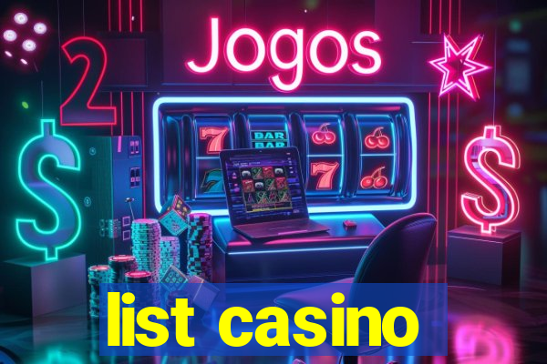 list casino