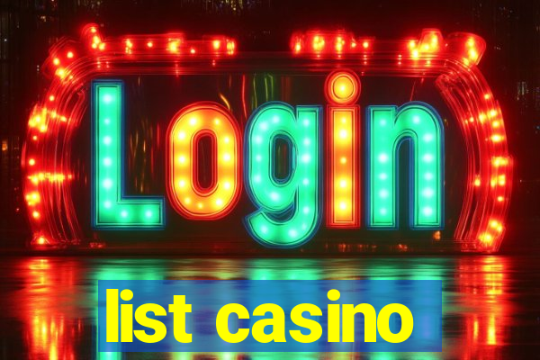 list casino