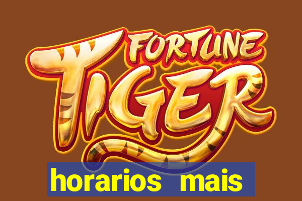 horarios mais pagantes fortune tiger