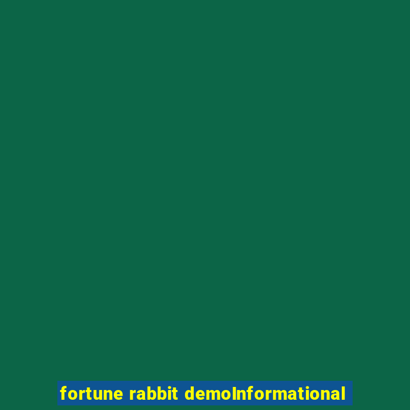 fortune rabbit demoInformational