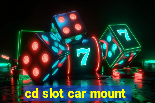 cd slot car mount