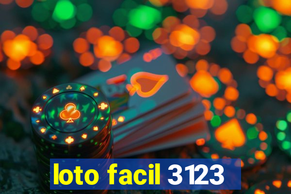 loto facil 3123