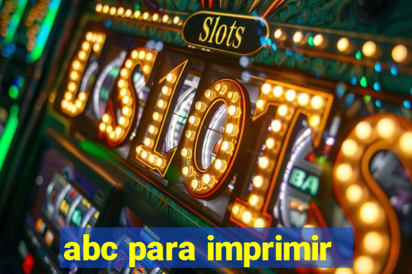 abc para imprimir