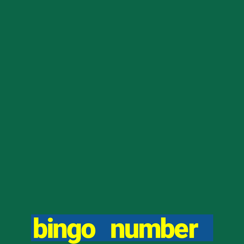 bingo number generator online