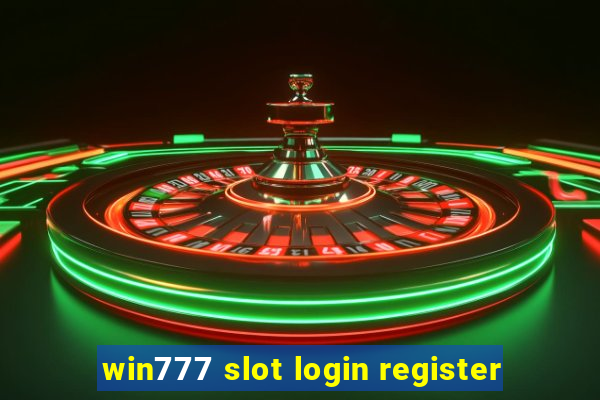 win777 slot login register