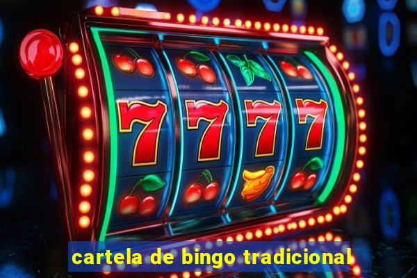 cartela de bingo tradicional