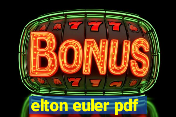 elton euler pdf