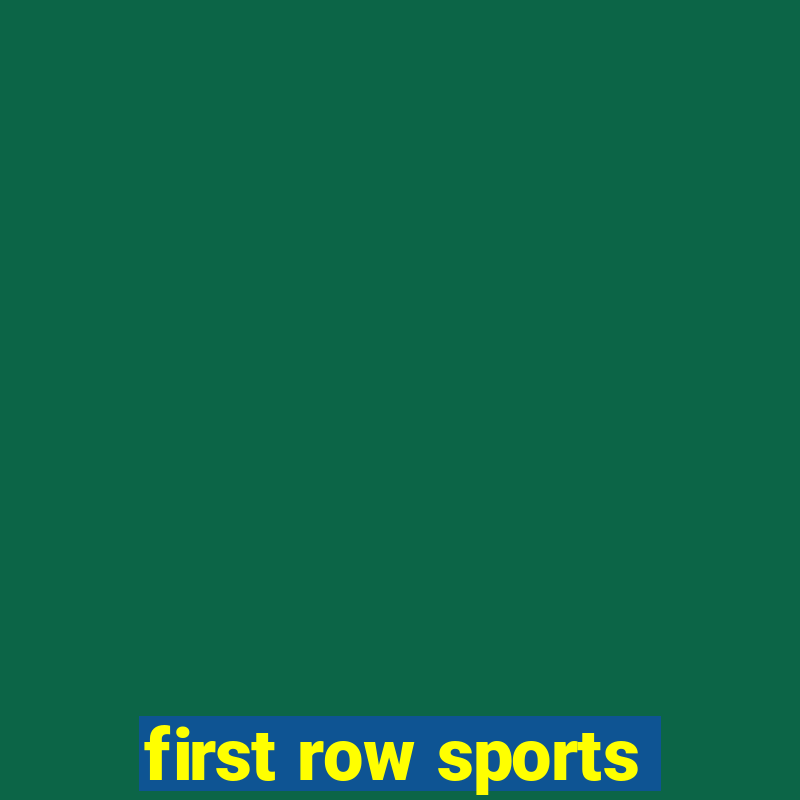 first row sports