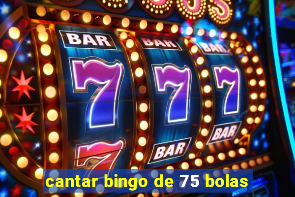 cantar bingo de 75 bolas