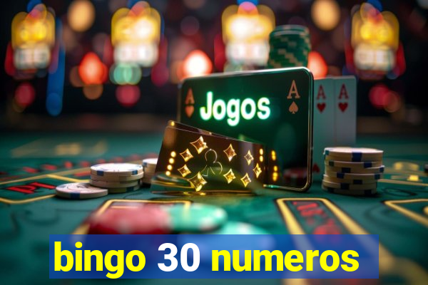 bingo 30 numeros