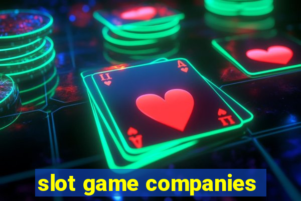 slot game companies