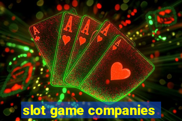 slot game companies