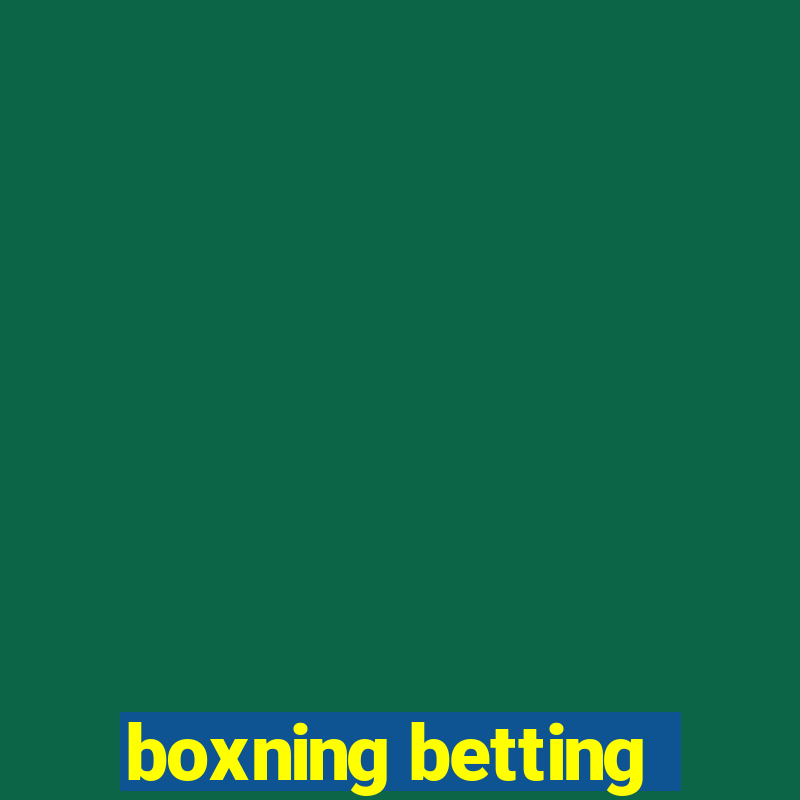 boxning betting