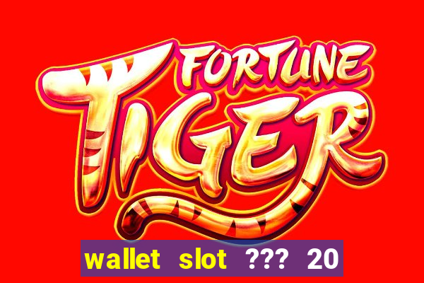 wallet slot ??? 20 ??? 100