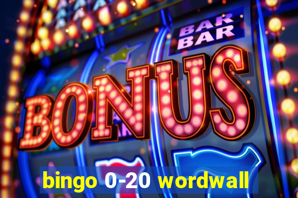 bingo 0-20 wordwall