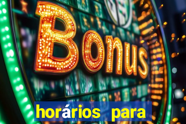 horários para jogar fortune rabbit