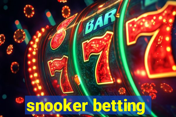 snooker betting