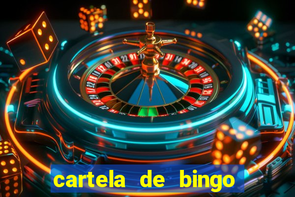 cartela de bingo da sorte