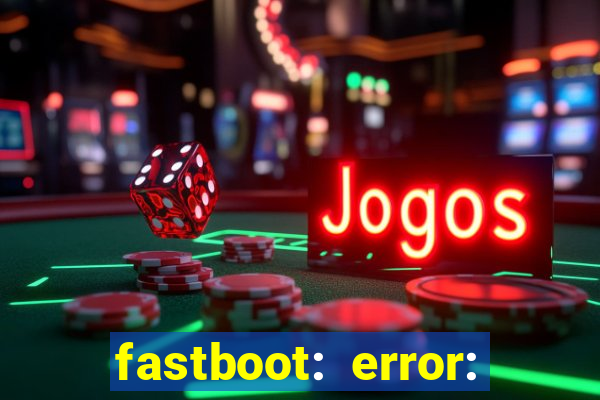 fastboot: error: failed to identify current slot