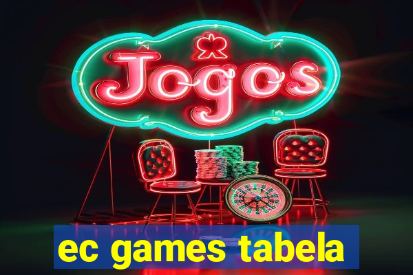 ec games tabela