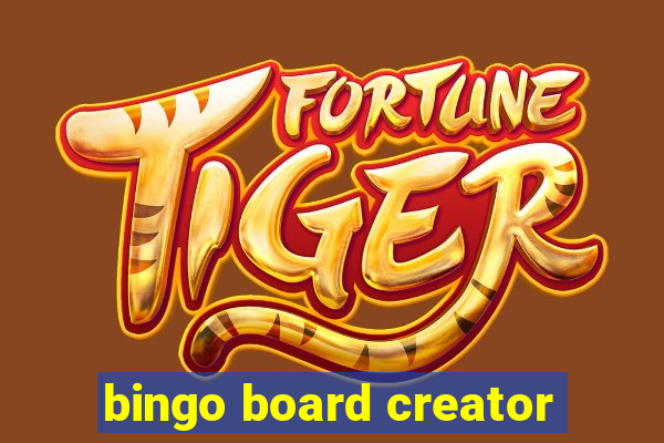 bingo board creator