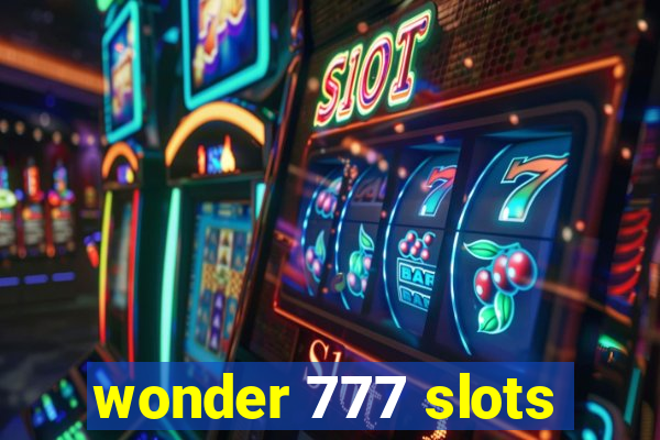 wonder 777 slots