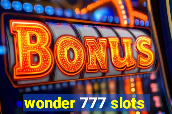 wonder 777 slots