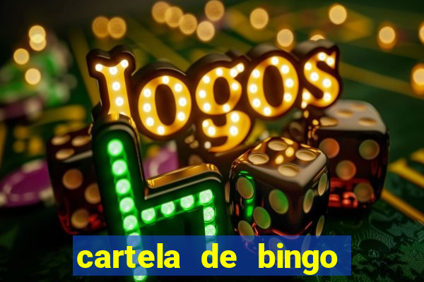 cartela de bingo ate 50