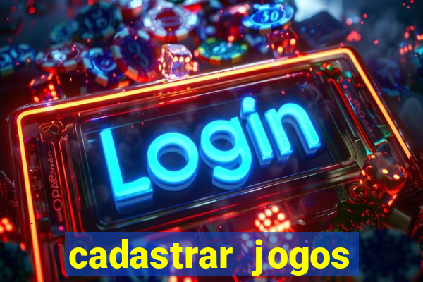 cadastrar jogos online caixa