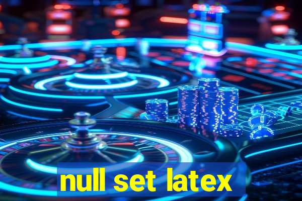 null set latex