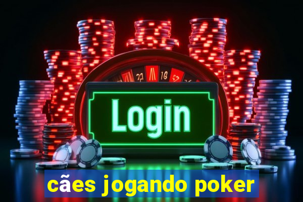 cães jogando poker