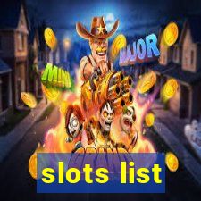 slots list