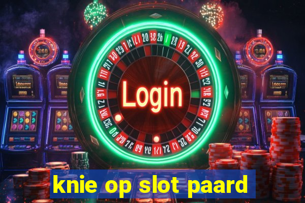 knie op slot paard