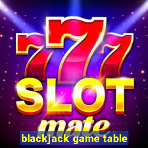 blackjack game table