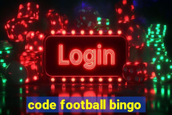 code football bingo