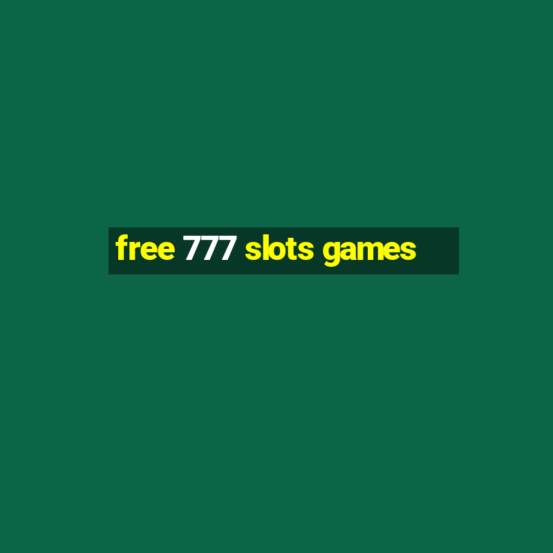 free 777 slots games