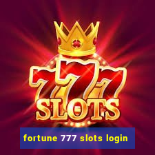 fortune 777 slots login