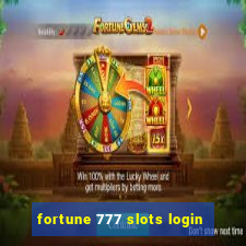 fortune 777 slots login