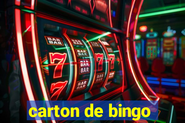 carton de bingo