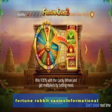 fortune rabbit casinoInformational