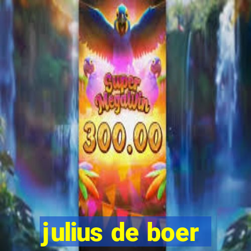 julius de boer