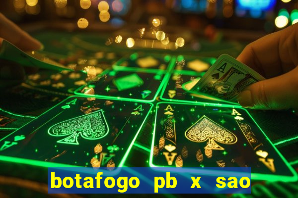 botafogo pb x sao jose palpite